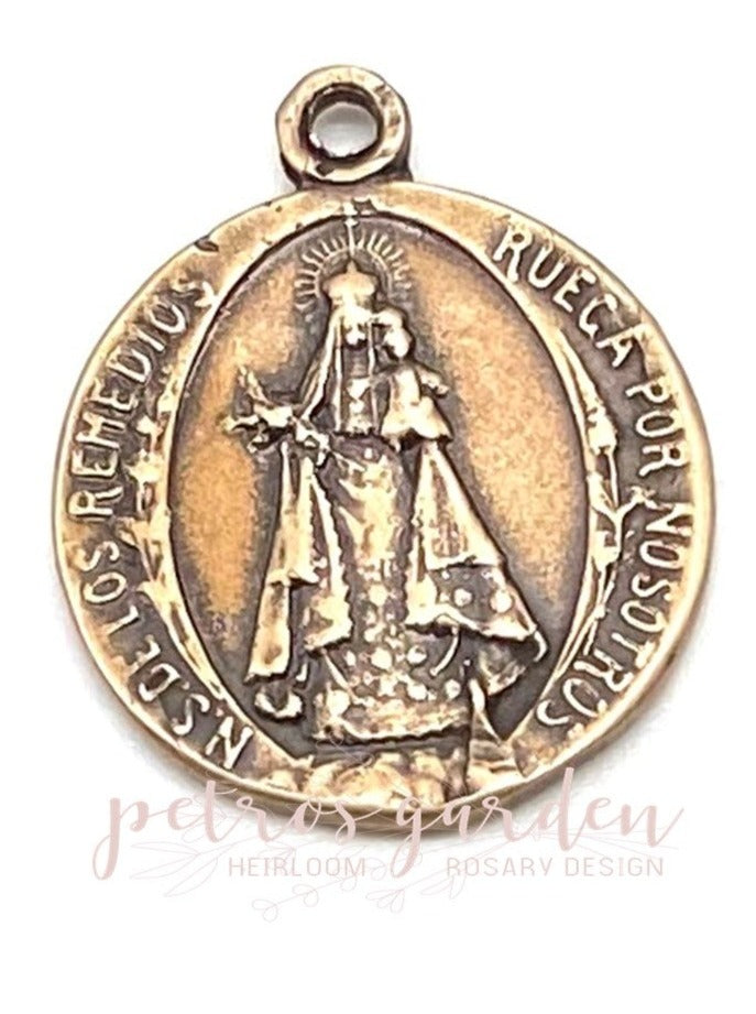Solid Bronze SAINT MICHAEL Catholic Medal, Antique/Vintage Reproduction #PG7108